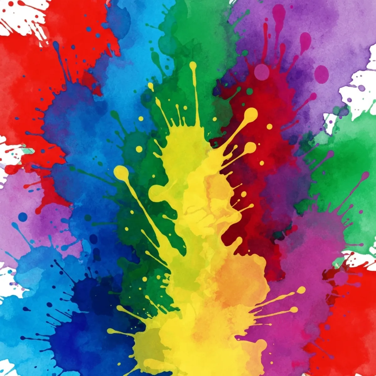 Abstract flowing colors representing different personality types — red, blue, yellow, and green merging together